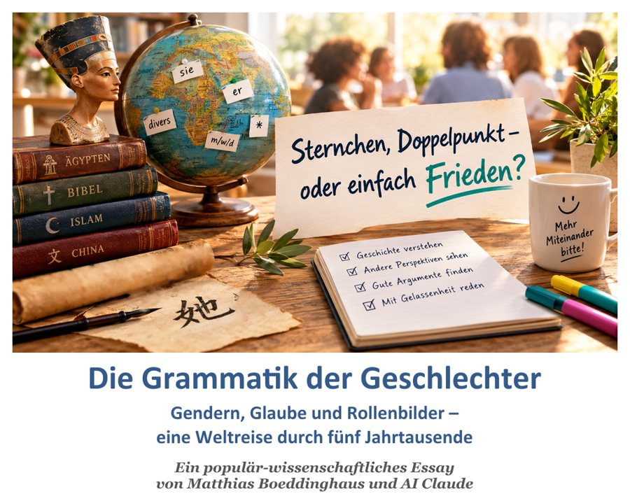 Titelseite des Essays „Die Grammatik der Geschlechter“