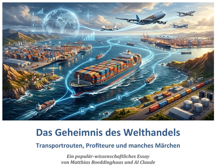Titelseite des Essays „Das Geheimnis des Welthandels“