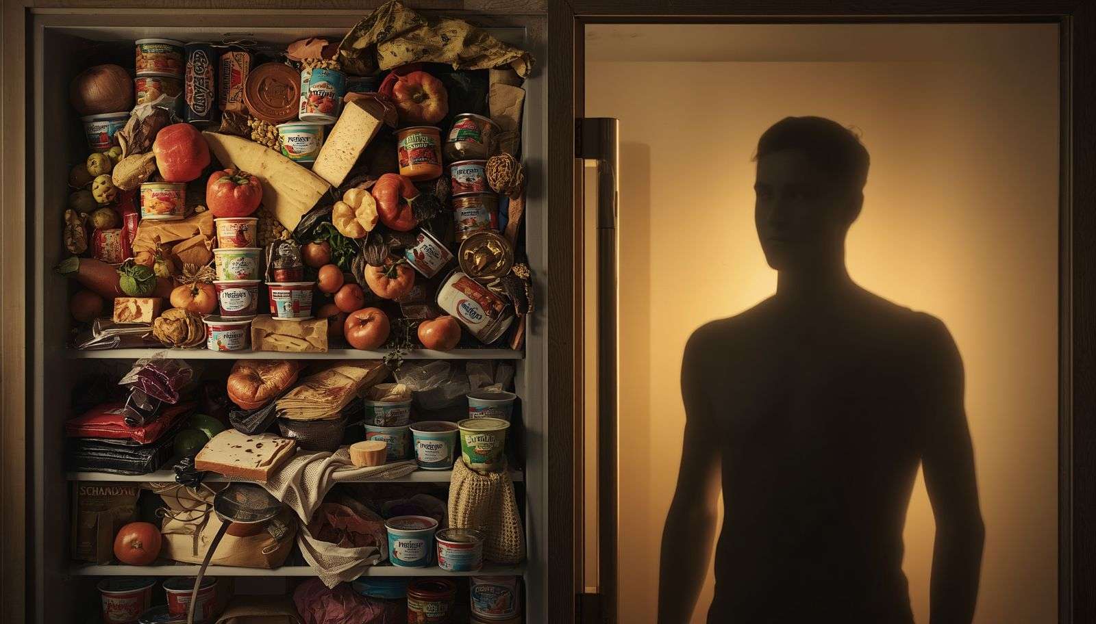 Voller Kühlschrank und leere Seele